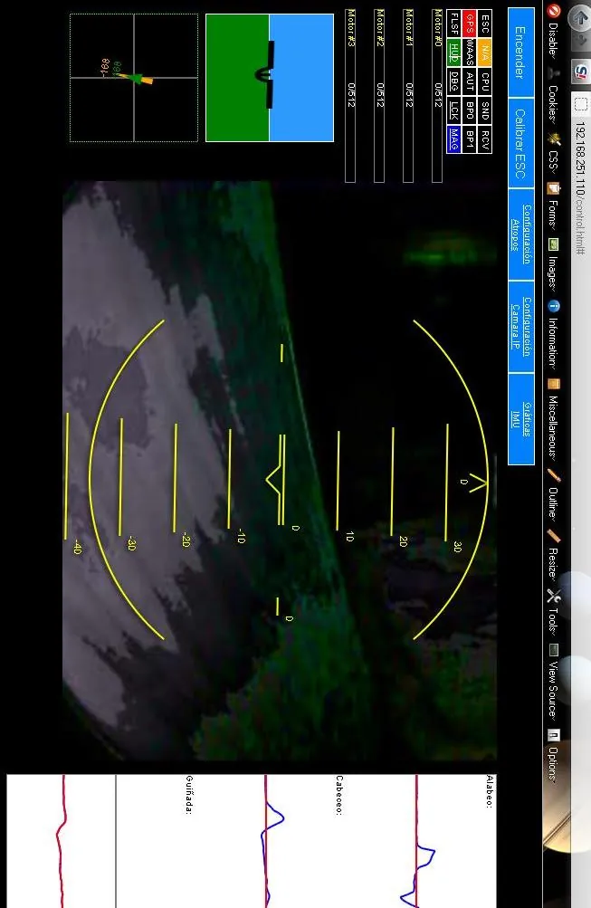 Interfaz HTML5 de telemetría de Atropos